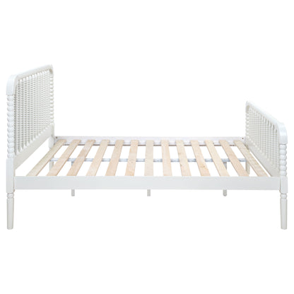 Dacki Wood Full Open Frame Bed White