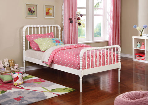 Terrace Wood Twin Open Frame Bed WhiteWhite