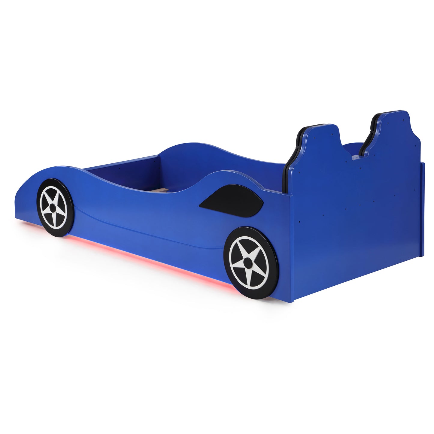 watson wood twin led car bed blue