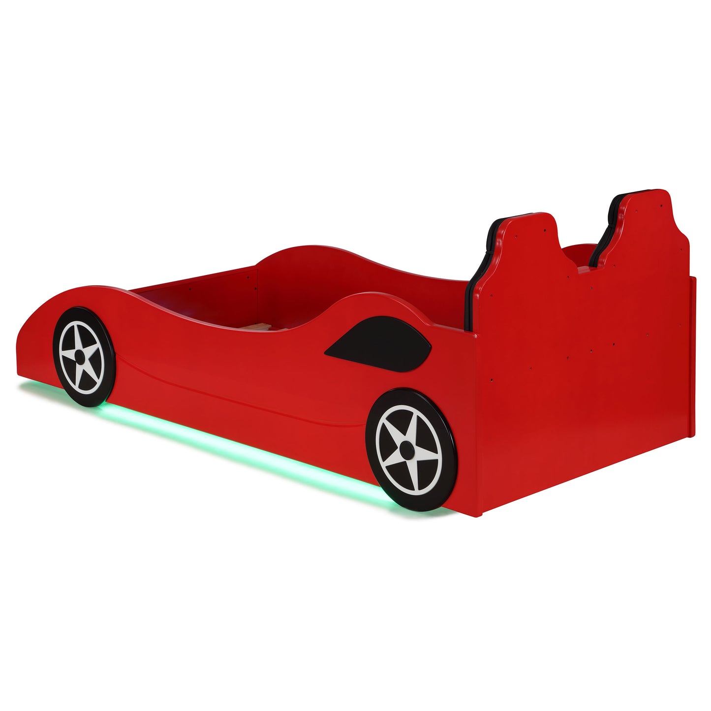 watson wood twin led car bed red