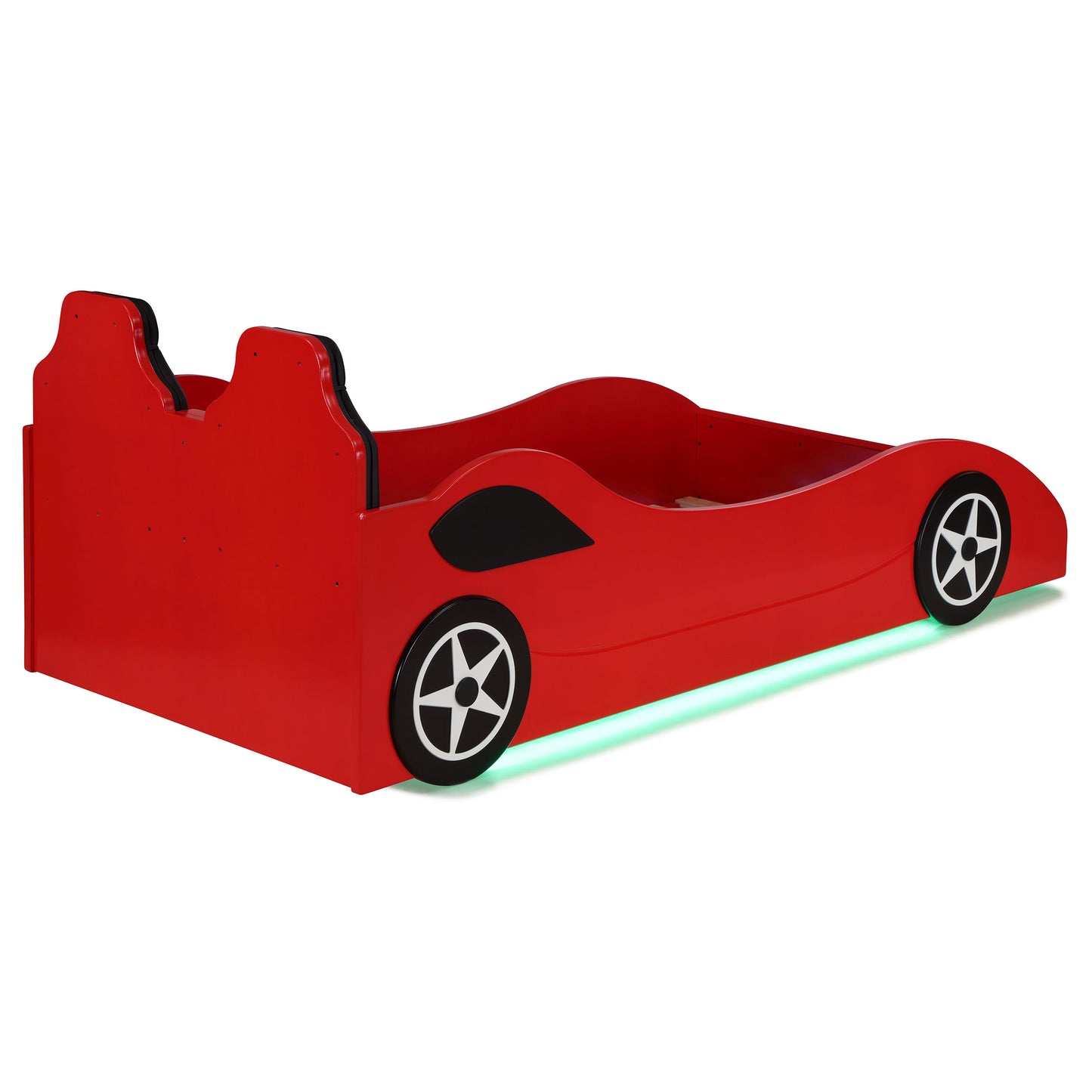 watson wood twin led car bed red