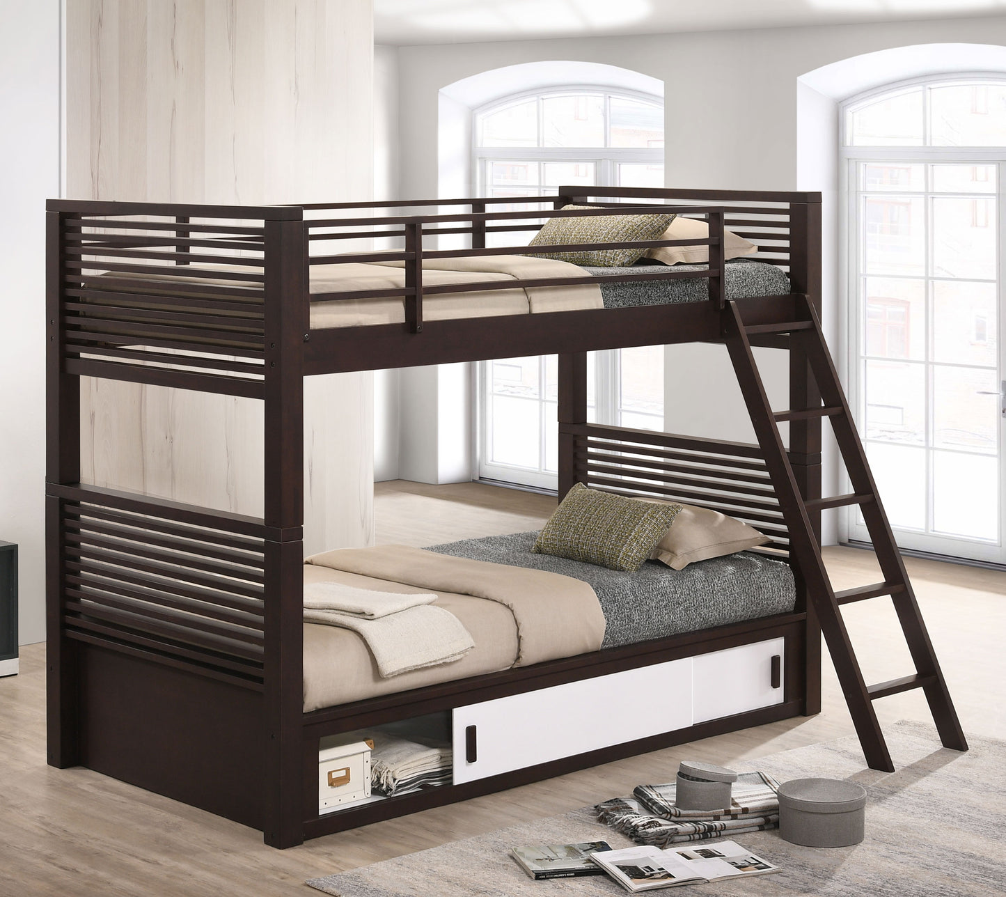 twin / twin bunk bed