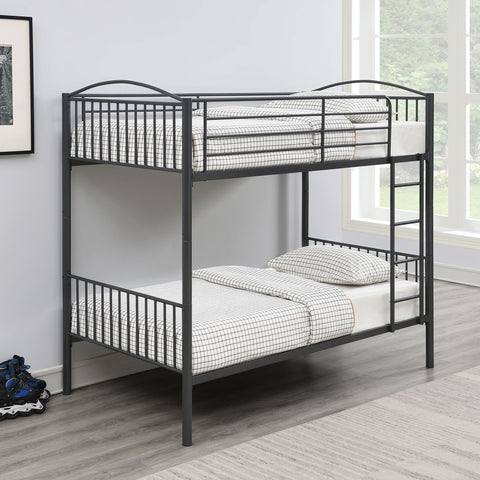 Desden Twin Over Twin Bunk Bed GunmetalGunmetal