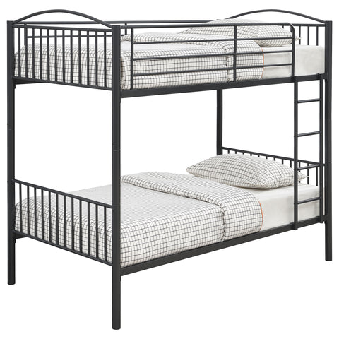 Desden Twin Over Twin Bunk Bed GunmetalGunmetal