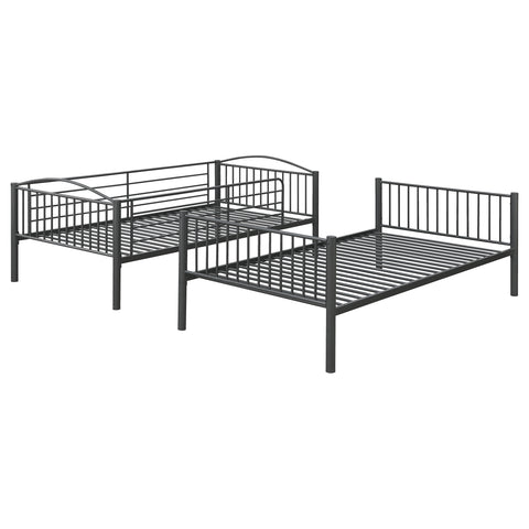 Desden Twin Over Twin Bunk Bed GunmetalGunmetal