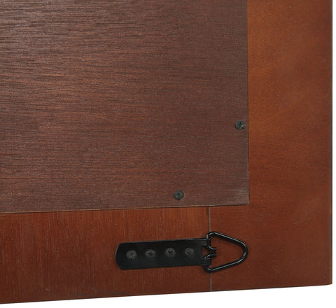 Delaney 24" Walnut Birch Veneer Frame Mirror, 1 Piece