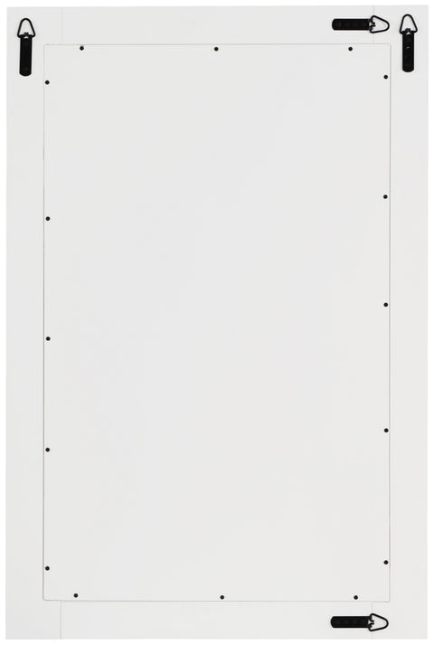 Delaney 24" White Birch Veneer Frame Mirror, 1 Piece