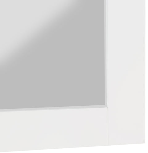 Delaney 24" White Birch Veneer Frame Mirror, 1 Piece