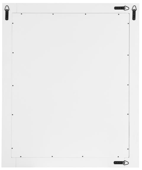 Delaney 30" White Birch Veneer Frame Mirror, 1 Piece