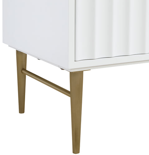 Isolde 36" White Engineered Stone Top And Solid Wood Base Bathroom Vanity, 1 Piece