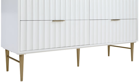 Isolde 60" White Engineered Stone Top And Solid Wood Base Bathroom Vanity, 1 Piece