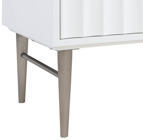 Isolde 48" White Engineered Stone Top And Solid Wood Base Bathroom Vanity, 1 Piece (Style 2)