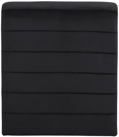 Blaire Black Velvet Upholstered Accent Chair, 1 Piece