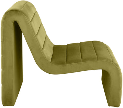 Cassie Olive Velvet Accent Chair Olive