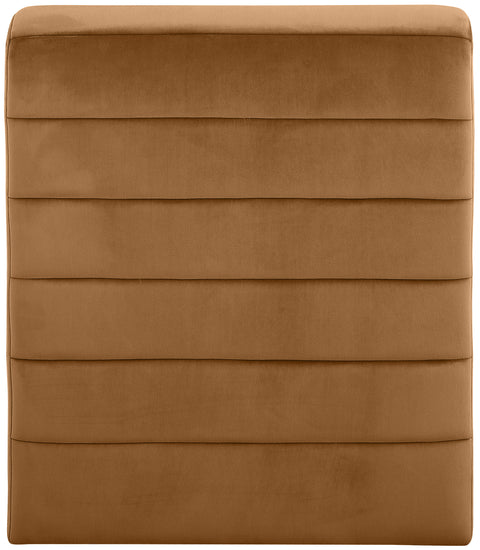 Blaire Saddle Velvet Upholstered Accent Chair, 1 Piece