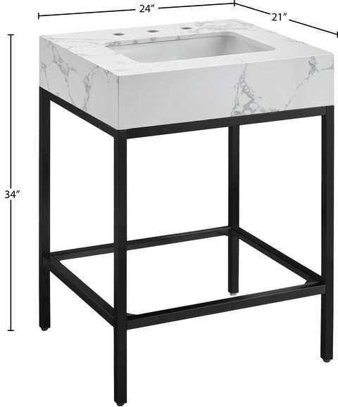 Kelly White Engineered Marble Bathroom Vanity