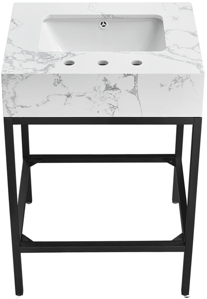 Giselle White Engineered Marble Bathroom Vanity