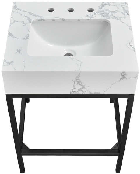Kelly White Engineered Marble Bathroom Vanity
