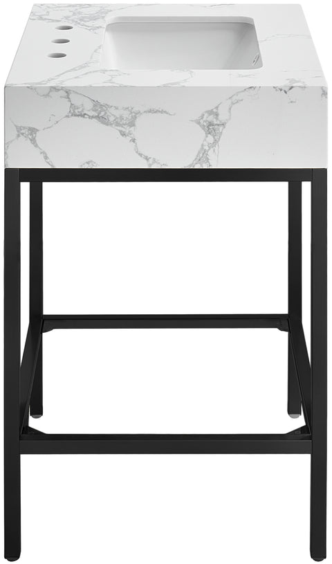 Kelly White Engineered Marble Bathroom Vanity