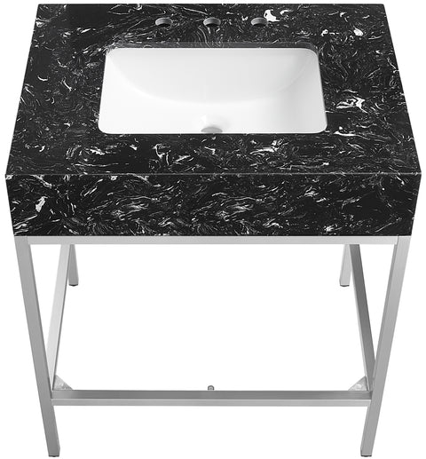 Kelly White Engineered Marble Bathroom Vanity