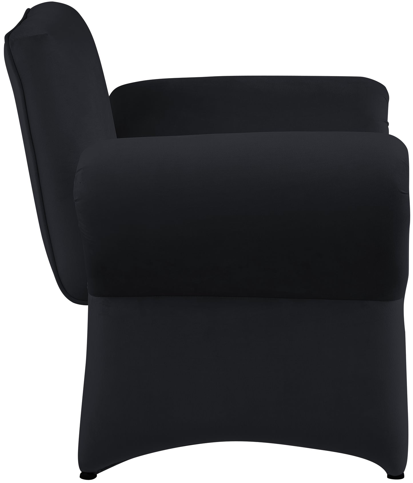 paris black velvet accent chair black