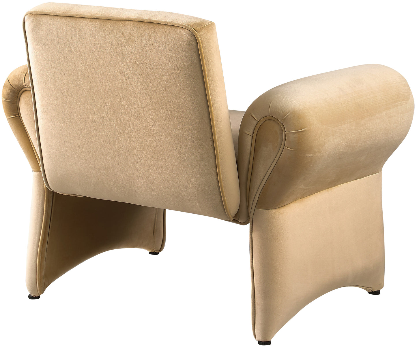 paris camel velvet accent chair camel