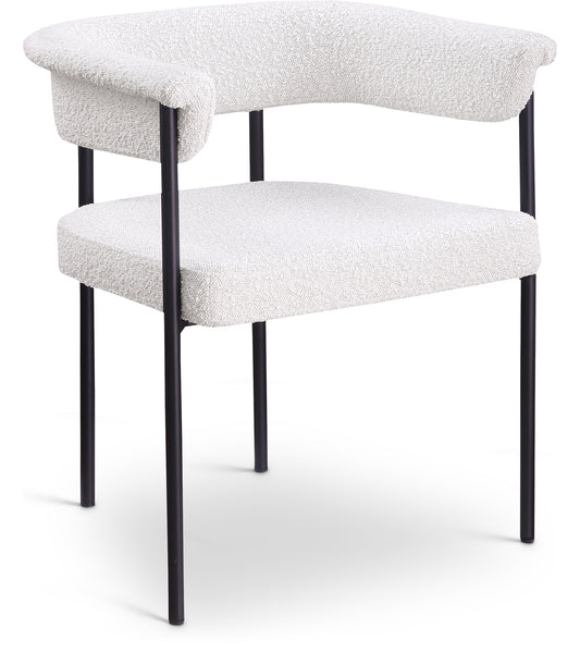 Bellona Cream Boucle Fabric Dining Chair