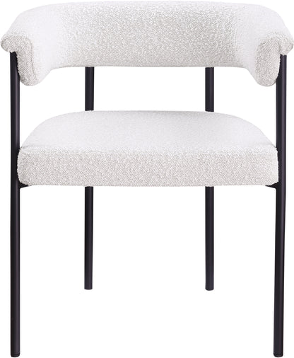 Bellona Cream Boucle Fabric Dining Chair