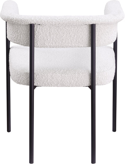 Bellona Cream Boucle Fabric Dining Chair