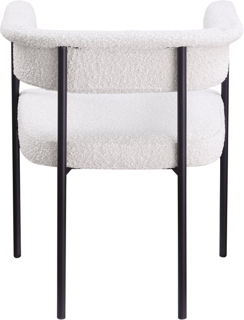 Bellona Cream Boucle Fabric Dining Chair