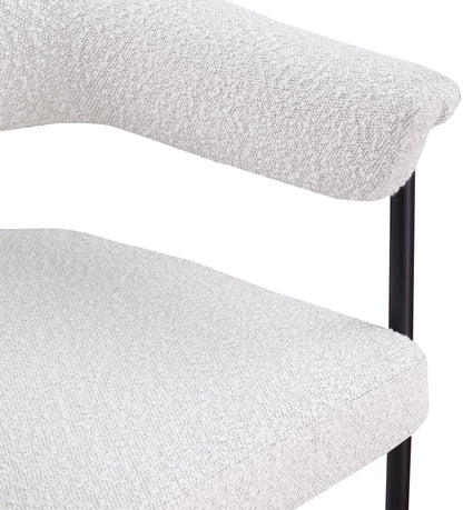 Bellona Cream Boucle Fabric Dining Chair