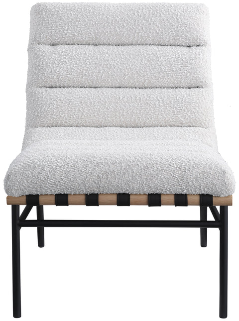 Hannah Cream Boucle Fabric Accent Chair Cream