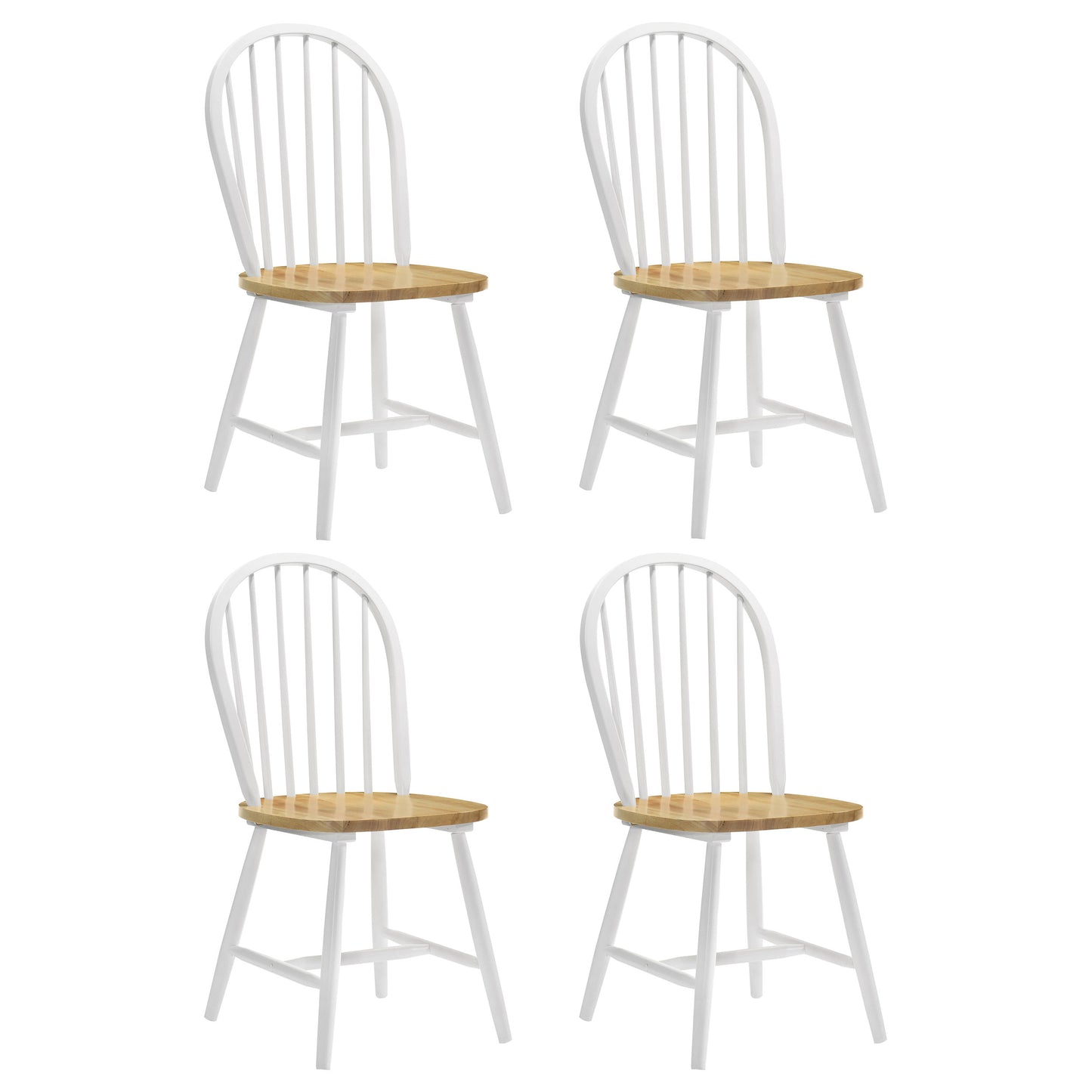 toohey wood dining side chair white (set of 4)