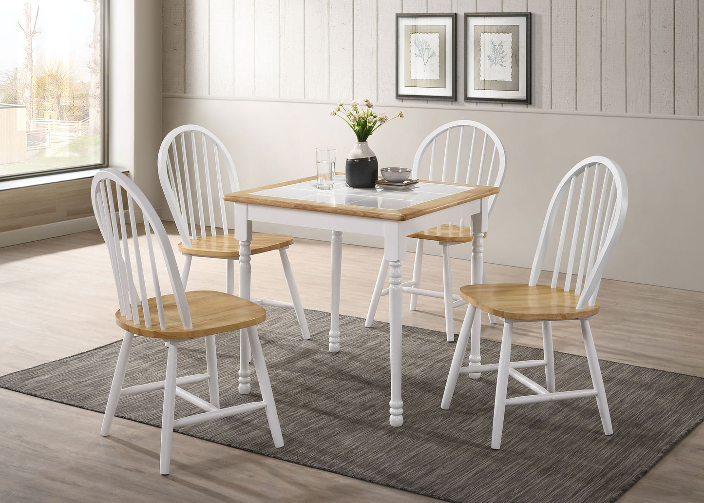 toohey wood dining side chair white (set of 4)