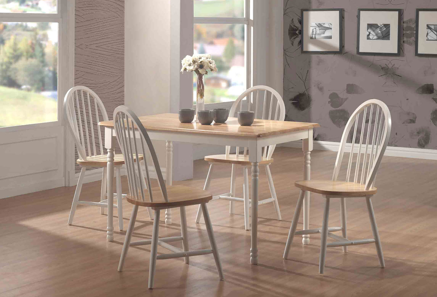 toohey wood dining side chair white (set of 4)