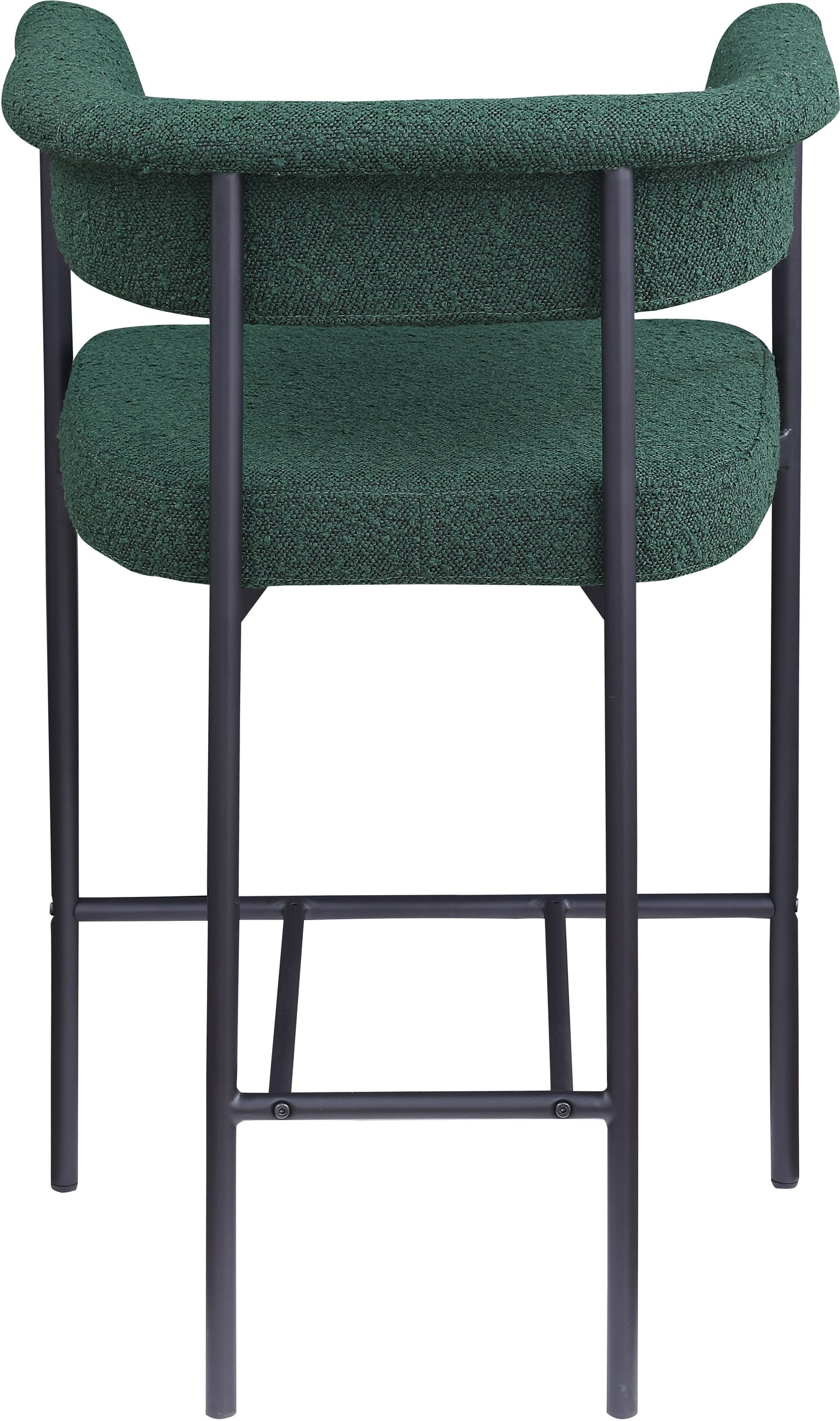 bellona green boucle fabric counter stool