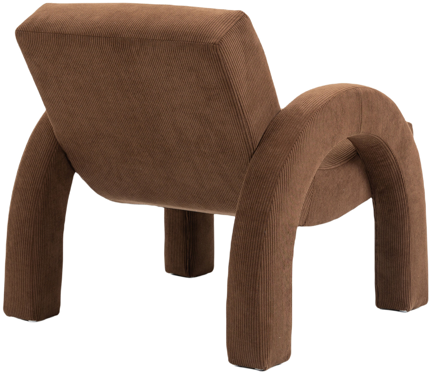 cyrus brown corduroy fabric accent chair brown