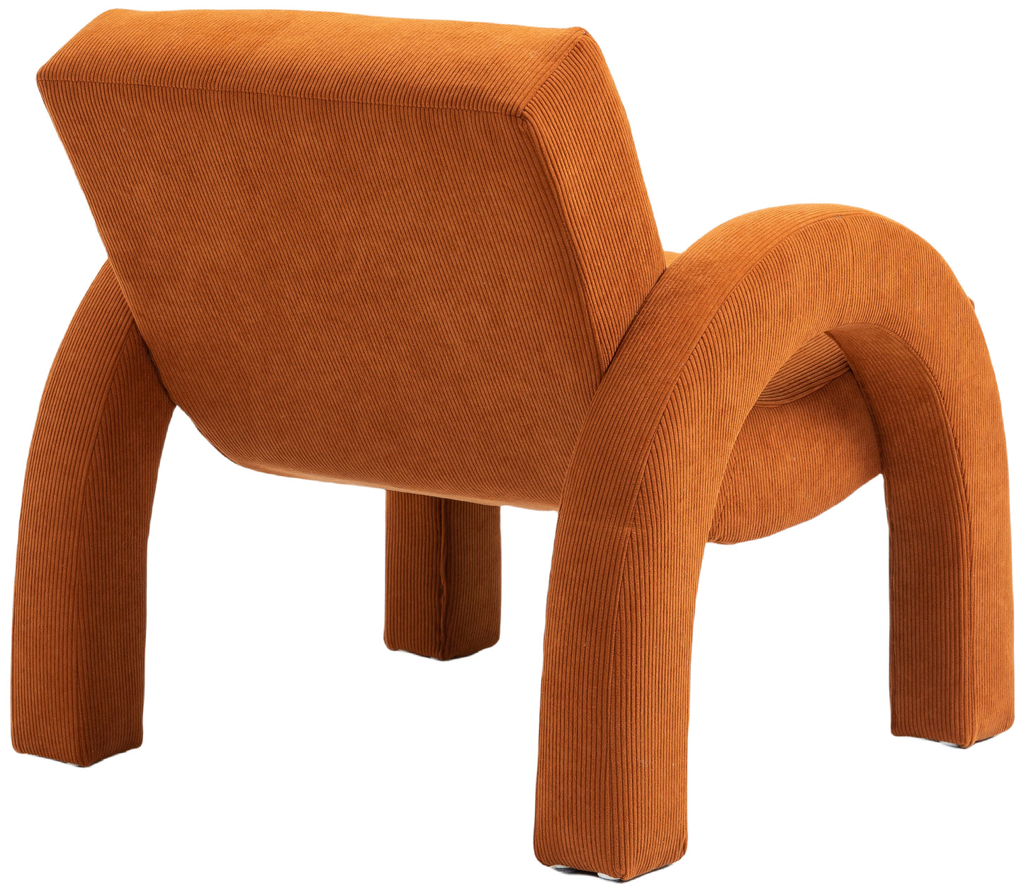 cyrus cognac corduroy fabric accent chair cognac