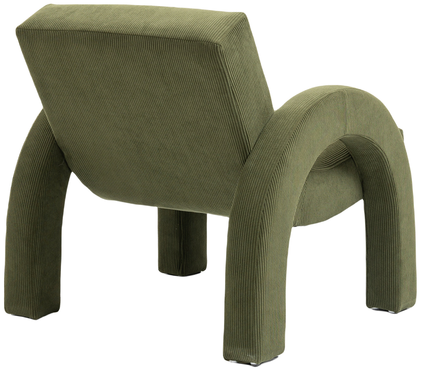 cyrus green corduroy fabric accent chair green