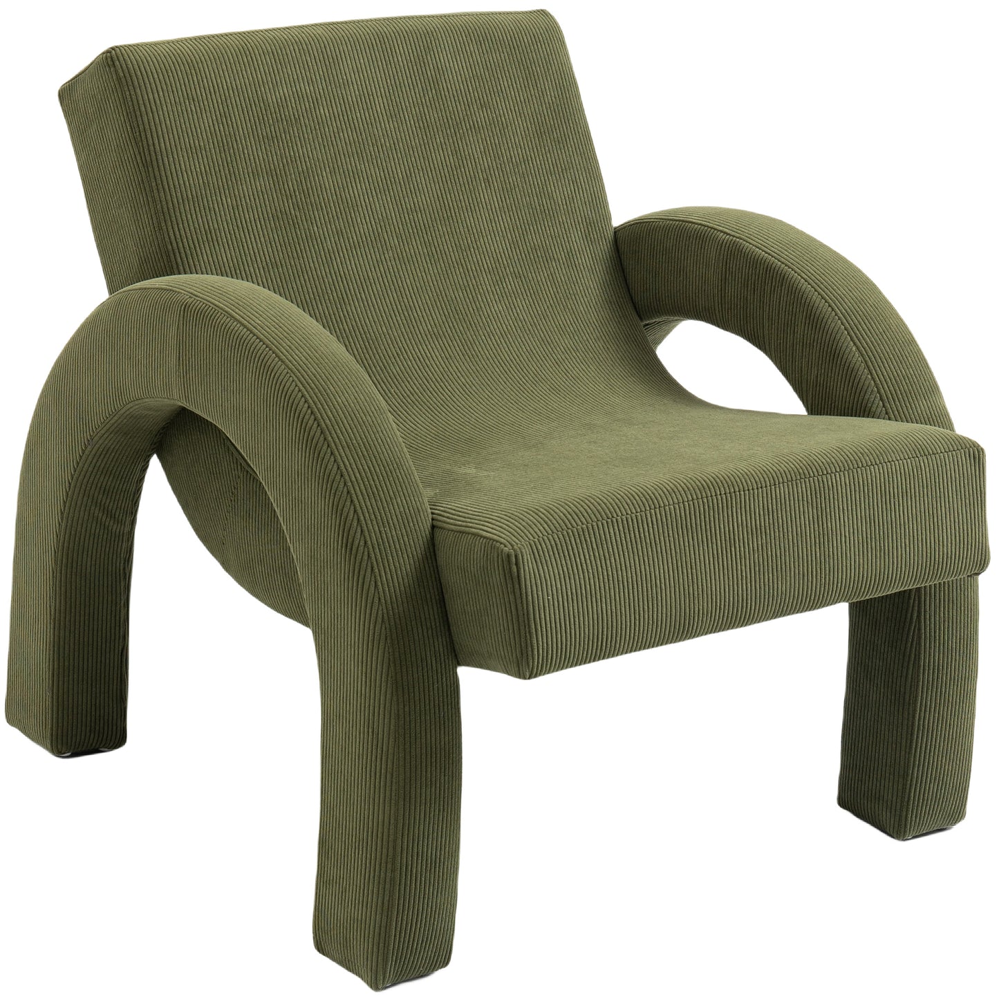 cyrus green corduroy fabric accent chair green