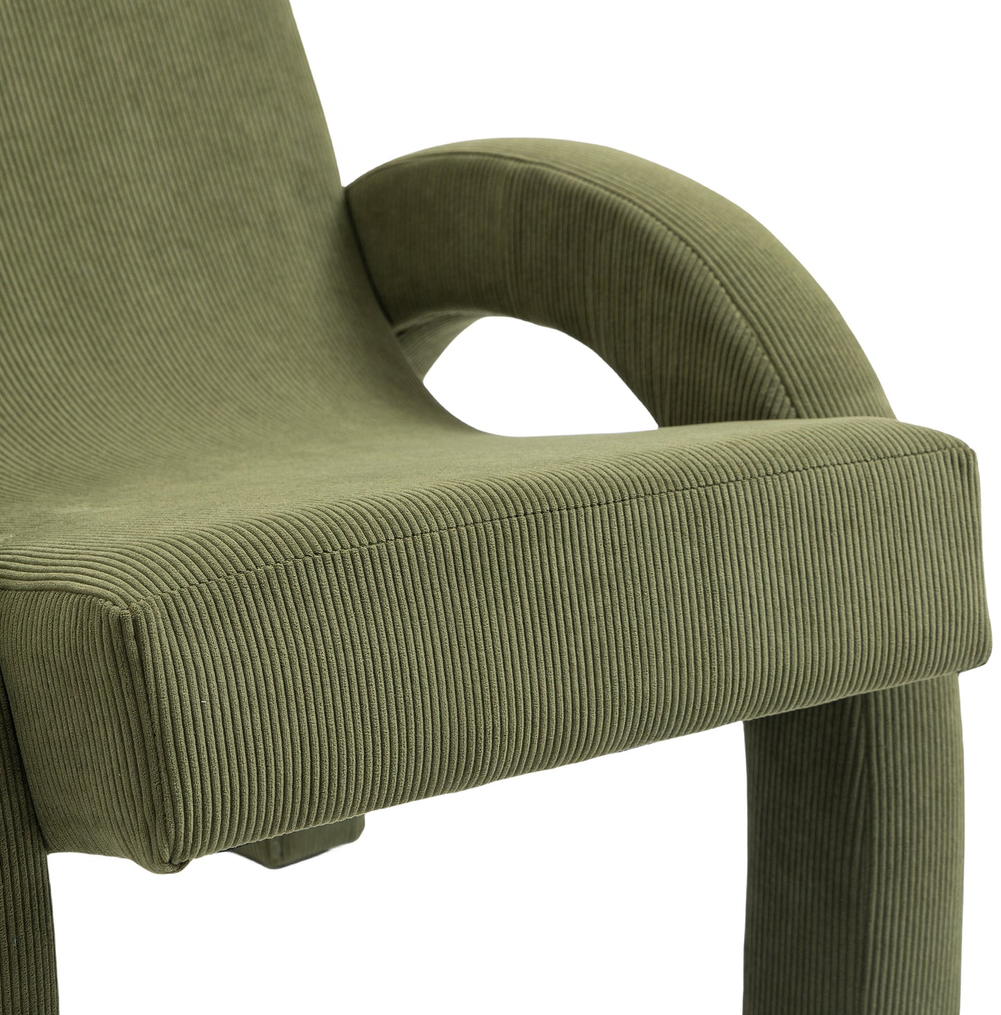 cyrus green corduroy fabric accent chair green