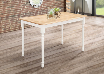 Cyrus Rectangular 47-inch Solid Wood Dining Table White