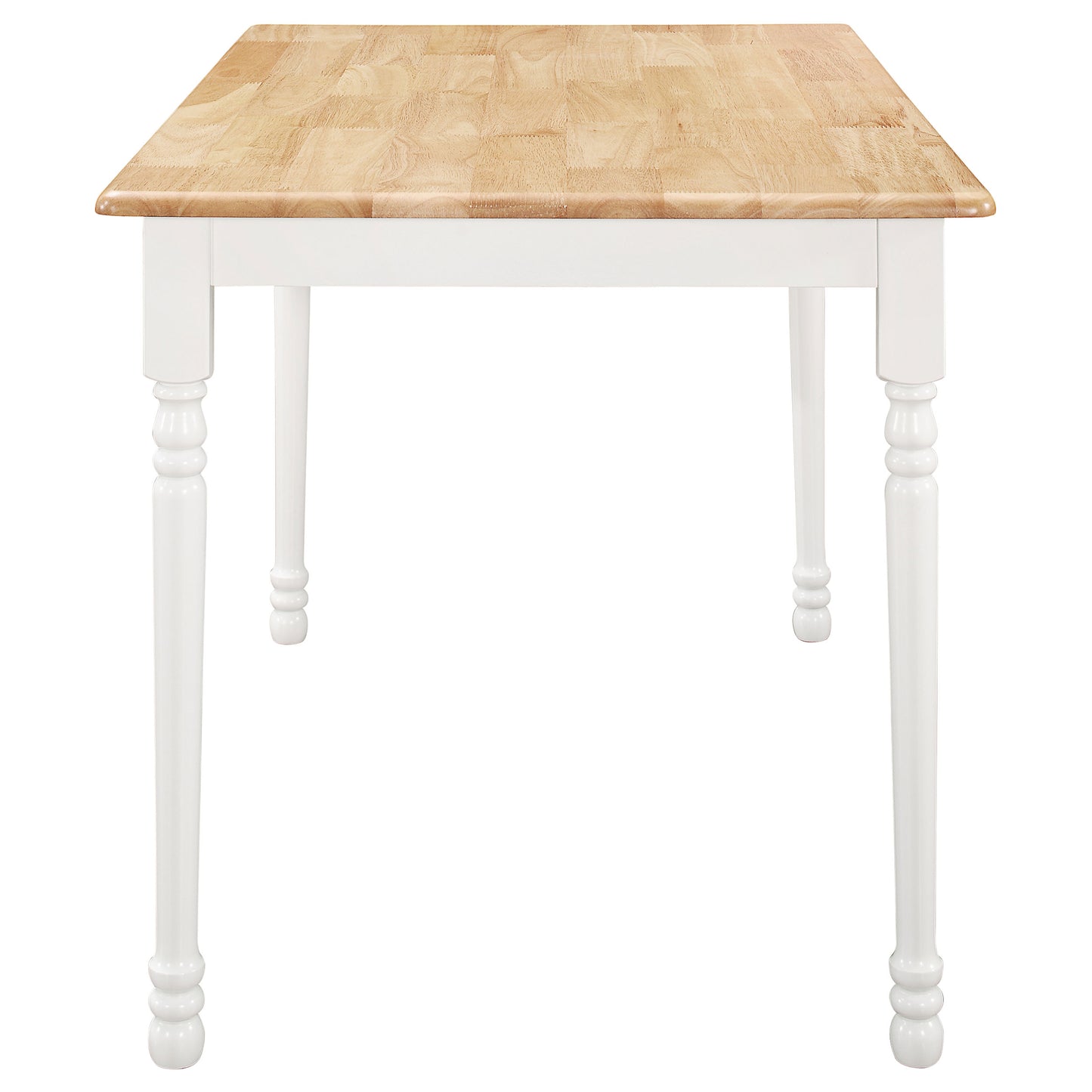 cyrus rectangular 47-inch solid wood dining table white