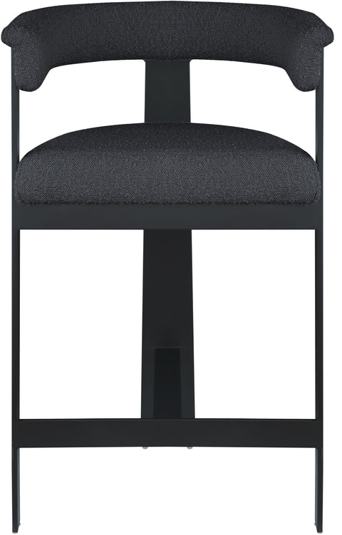 Rivas Black Faux Leather Counter Stool C