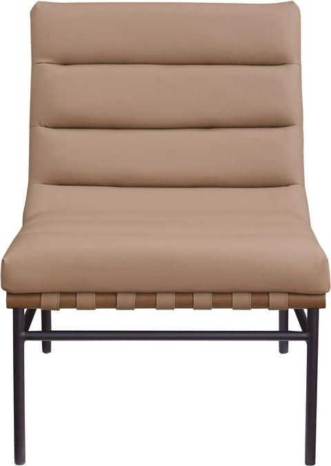 Cardiff Tan Vegan Leather Accent Chair