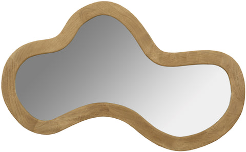 Hadley 28" Oak Acacia Wood Frame Mirror, 1 Piece (Style 2)
