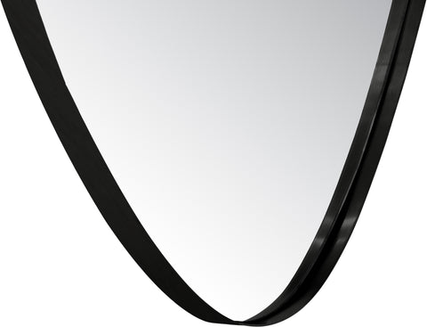 Lennox 23" Black Iron Frame Mirror, 1 Piece