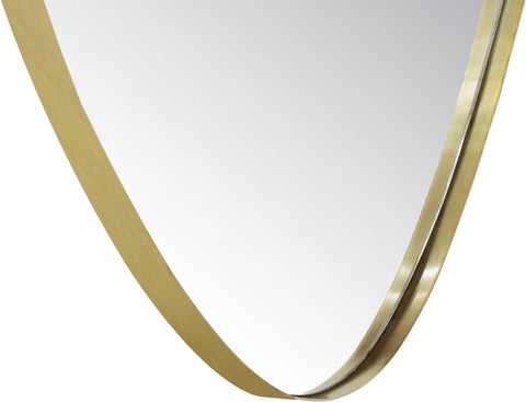 Lennox 23" Gold Iron Frame Mirror, 1 Piece