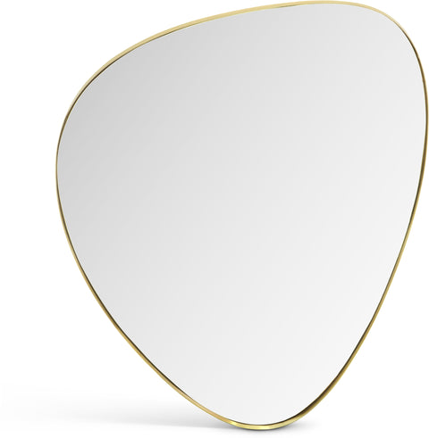 Lennox 29" Gold Iron Frame Mirror, 1 Piece