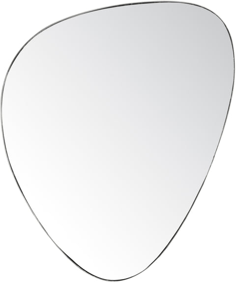 Lennox 23" Silver Iron Frame Mirror, 1 Piece